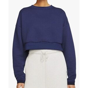 Nike City Ready Cropped Sweatshirt Blue